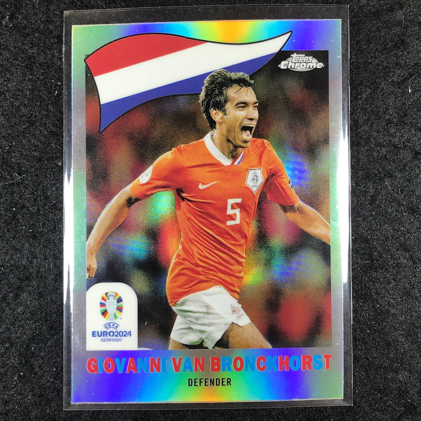 2023-24 Topps Chrome UEFA Euro GIOVANNI VAN BRONCKHORST 1960 Topps Base #22