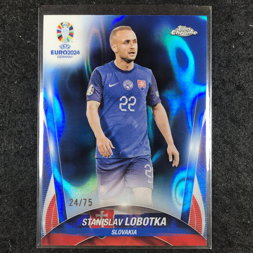 2023-24 Topps Chrome UEFA Euro STANISLAV LOBOTKA Base Blue Lava 24/75 #78