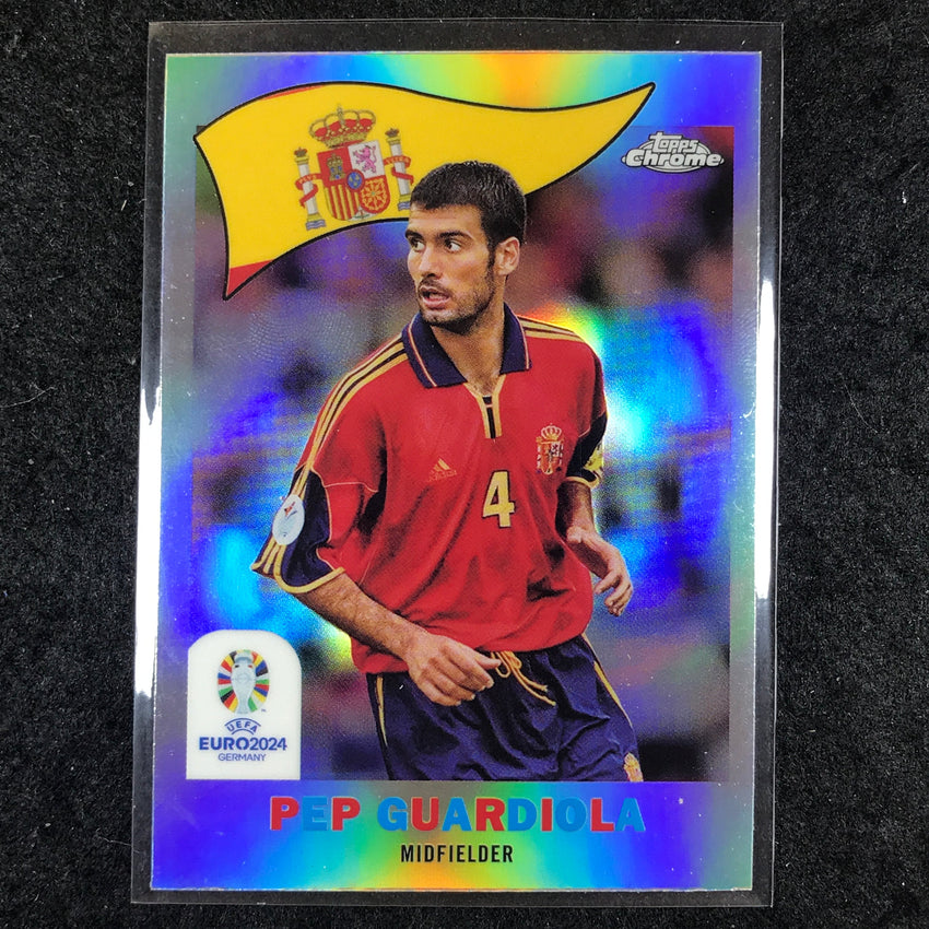 2023-24 Topps Chrome UEFA Euro PEP GUARDIOLA 1960 Topps Chrome Base #23