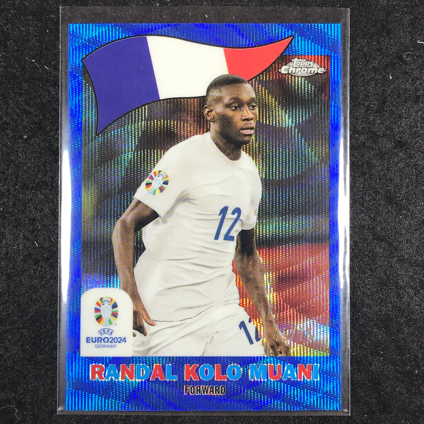 2023-24 Topps Chrome UEFA Euro RANDAL KOLO MUANI 1960 Topps Blue Wave 41/75 #20