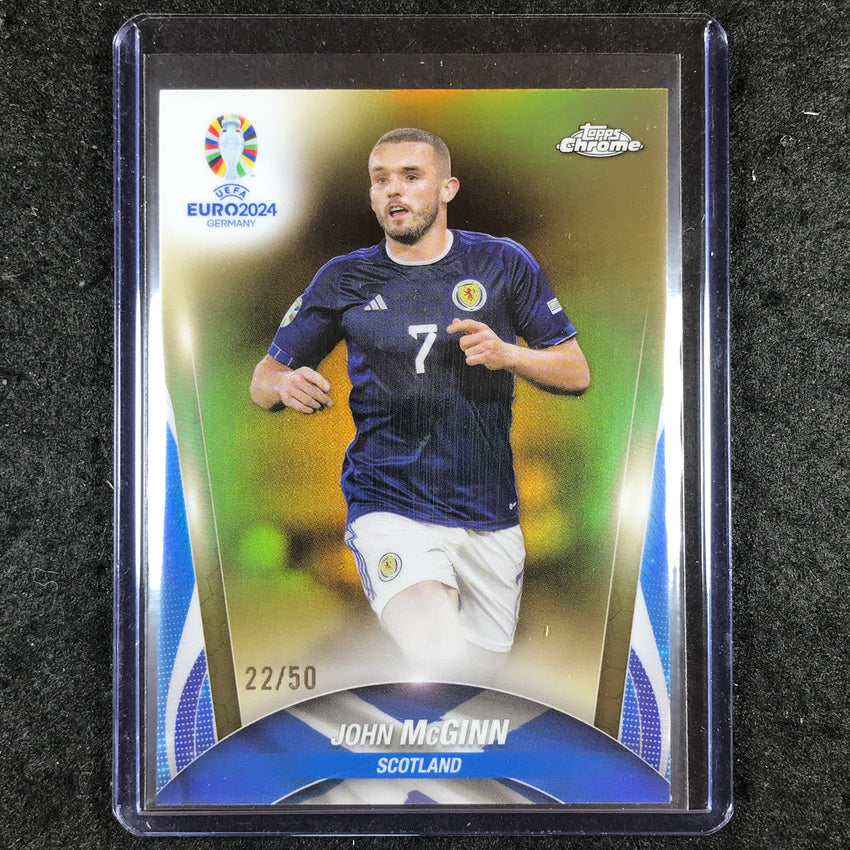 2023-24 Topps Chrome UEFA Euro JOHN MCGINN Base Gold 22/50 #44