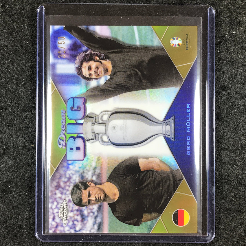 2023-24 Topps Chrome UEFA Euro GERD MULLER Dream Big Gold 31/50 #10