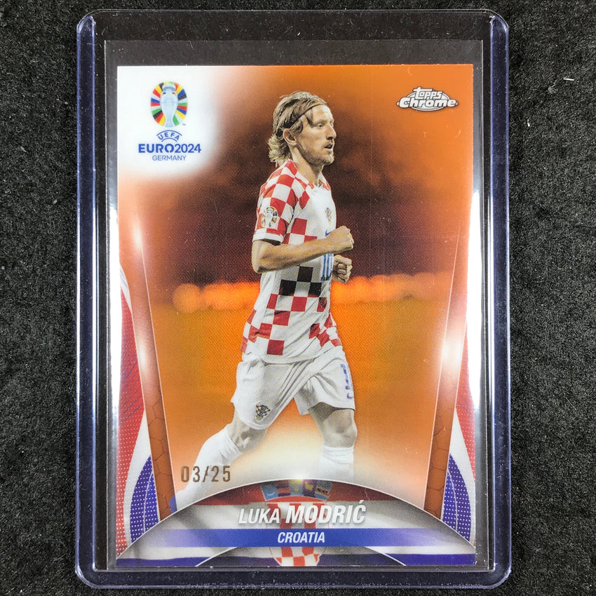 2023-24 Topps Chrome UEFA Euro LUKA MODRIC Base Orange 3/25 #10