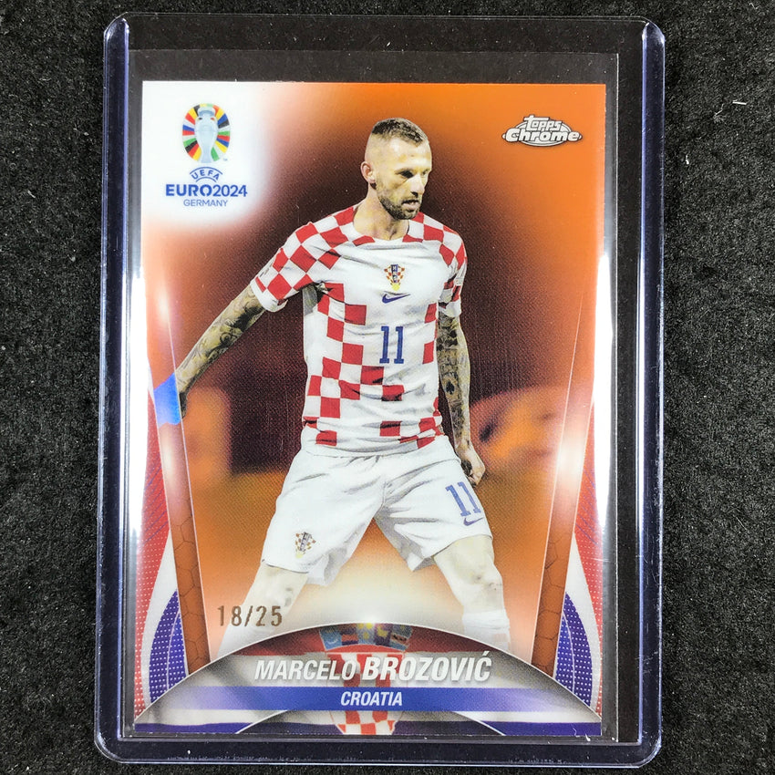 2023-24 Topps Chrome UEFA Euro MARCELO BROZOVIC Base Orange 18/25 #102