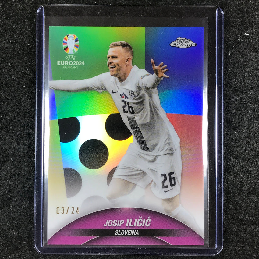 2023-24 Topps Chrome UEFA Euro JOSIP ILICIC Base Euro Styleguide 3/24 #97