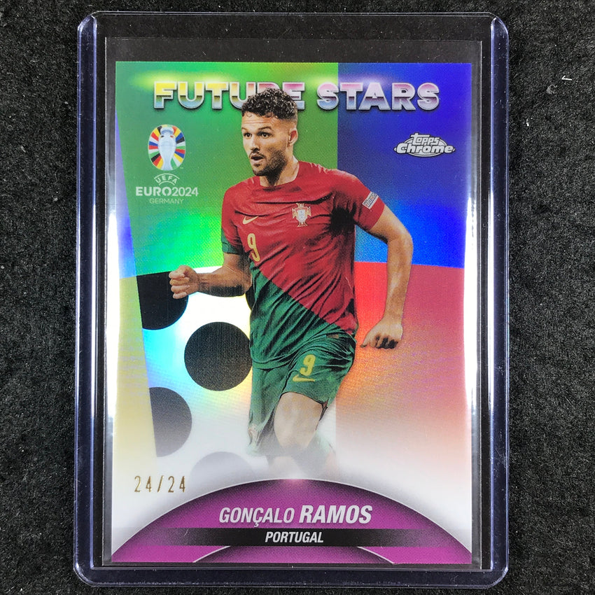 2023-24 Topps Chrome UEFA Euro GONCALO RAMOS Future Stars Euro Styleguide 24/24