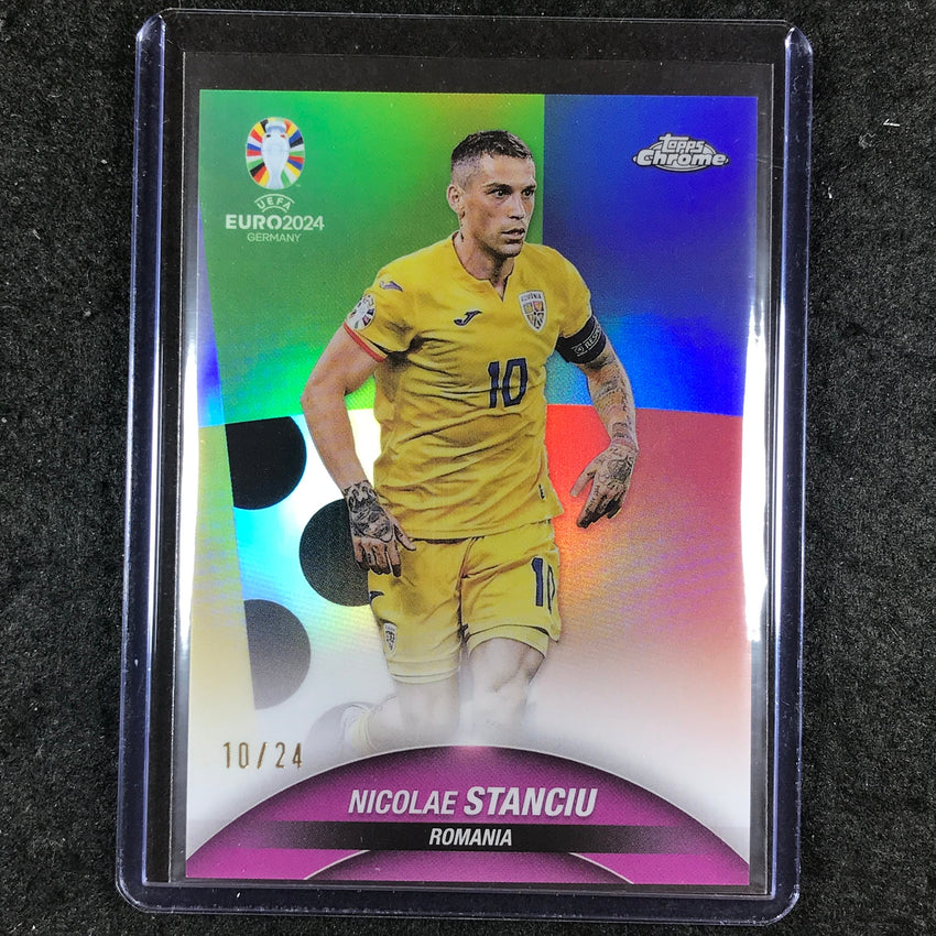 2023-24 Topps Chrome UEFA Euro NICOLAE STANCIU Base Euro Styleguide 10/24 #150