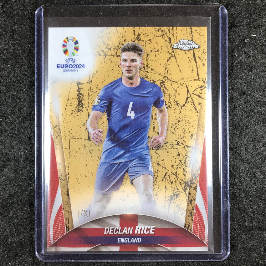 2023-24 Topps Chrome UEFA Euro DECLAN RICE Base XI Refractor I/XI #104