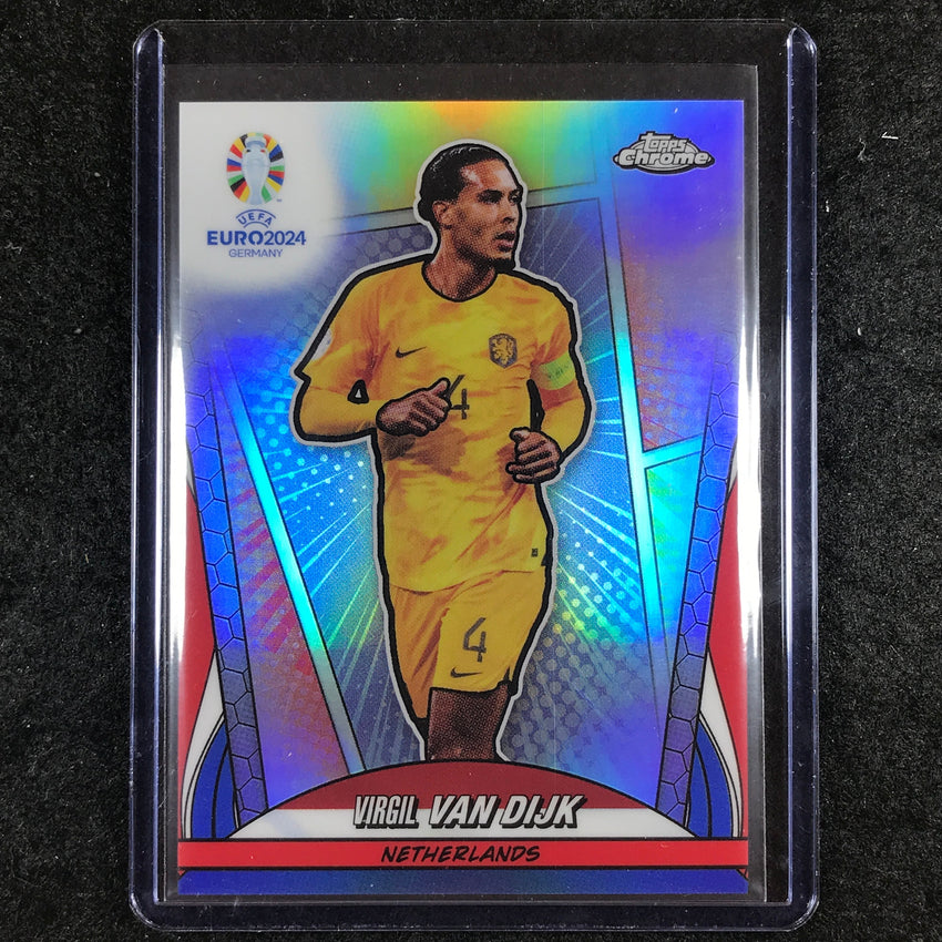 2023-24 Topps Chrome UEFA Euro VIRGIL VAN DIJK Base Hero Variations SP #4