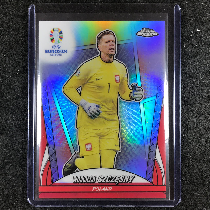 2023-24 Topps Chrome UEFA Euro WOJCIECH SZCZESNY Base Hero Variations SP #27