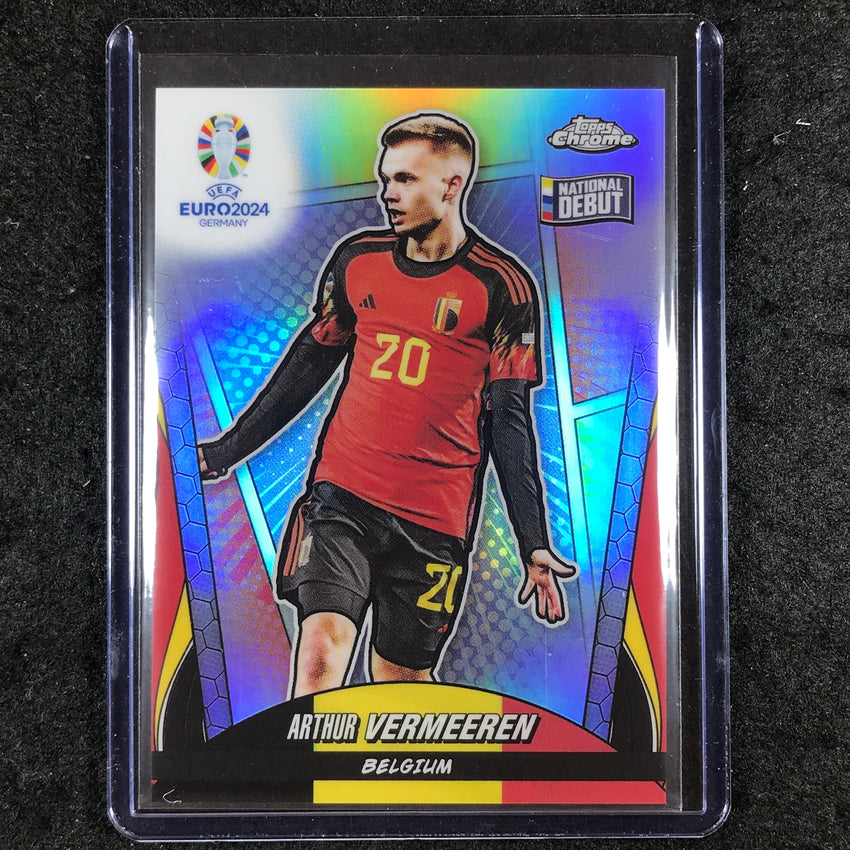 2023-24 Topps Chrome UEFA Euro ARTHUR VERMEEREN Debut Hero Variations SP #24