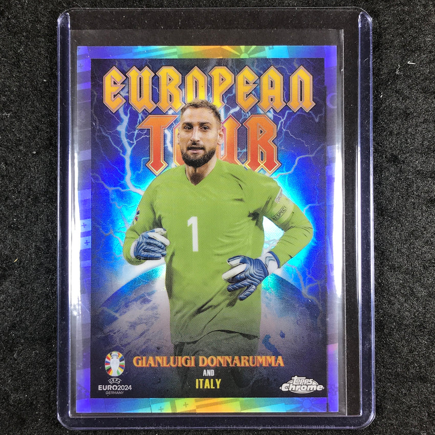 2023-24 Topps Chrome UEFA Euro GIANLUIGI DONNARUMMA European Tour SSP #1