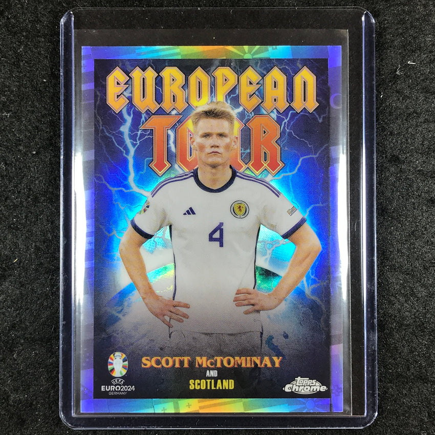 2023-24 Topps Chrome UEFA Euro SCOTT MCTOMINAY European Tour SSP #4