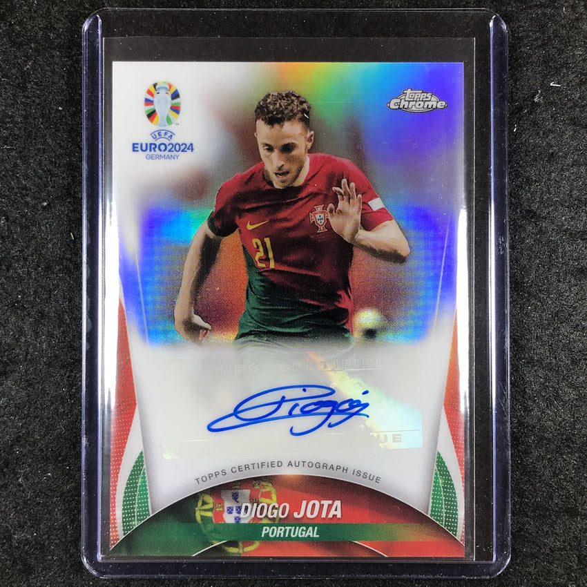 2023-24 Topps Chrome UEFA Euro DIOGO JOTA Chrome Autograph #DJ