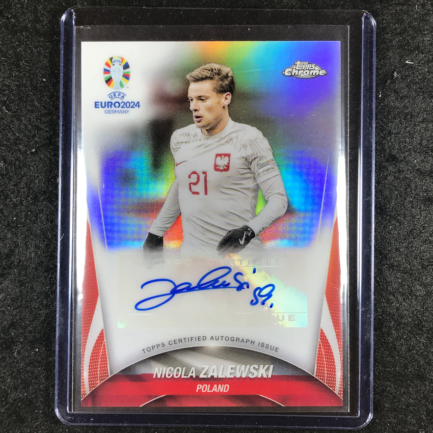 2023-24 Topps Chrome UEFA Euro NICOLA ZALEWSKI Chrome Autograph #NZ