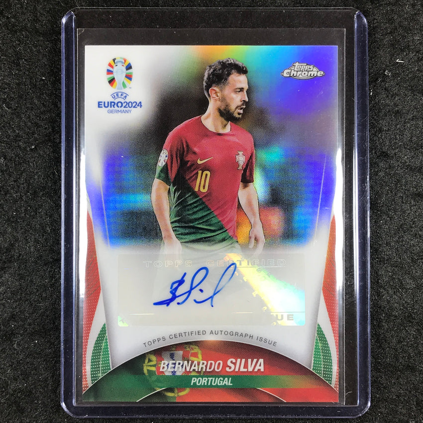 2023-24 Topps Chrome UEFA Euro BERNARDO SILVA Chrome Autograph #SI