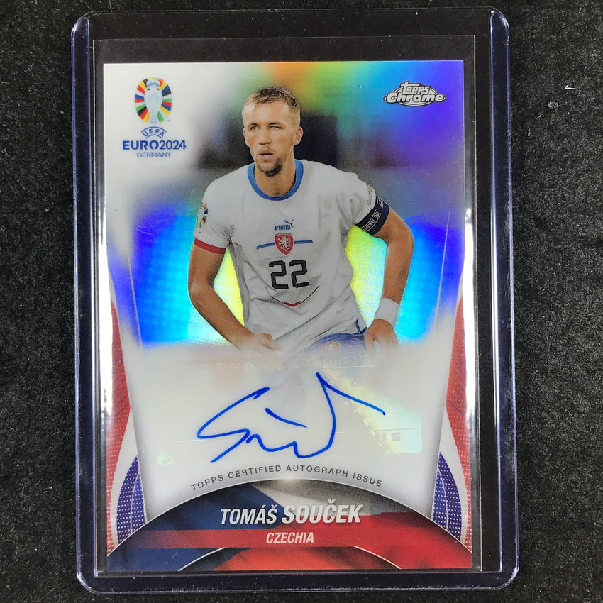 2023-24 Topps Chrome UEFA Euro TOMAS SOUCEK Chrome Autograph #TS