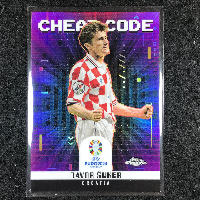2023-24 Topps Chrome UEFA Euro DAVOR SUKER Cheat Code Base #5