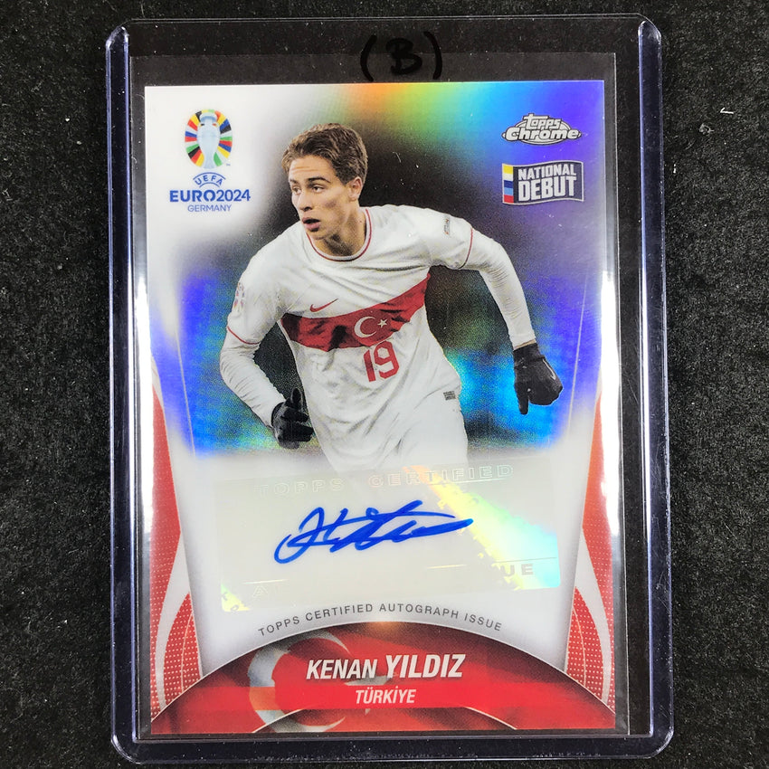 2023-24 Topps Chrome UEFA Euro KENAN YILDIZ Chrome Debut