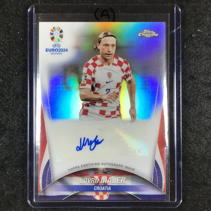 2023-24 Topps Chrome UEFA Euro LOVRO MAJER Chrome Autograph #LM (A)