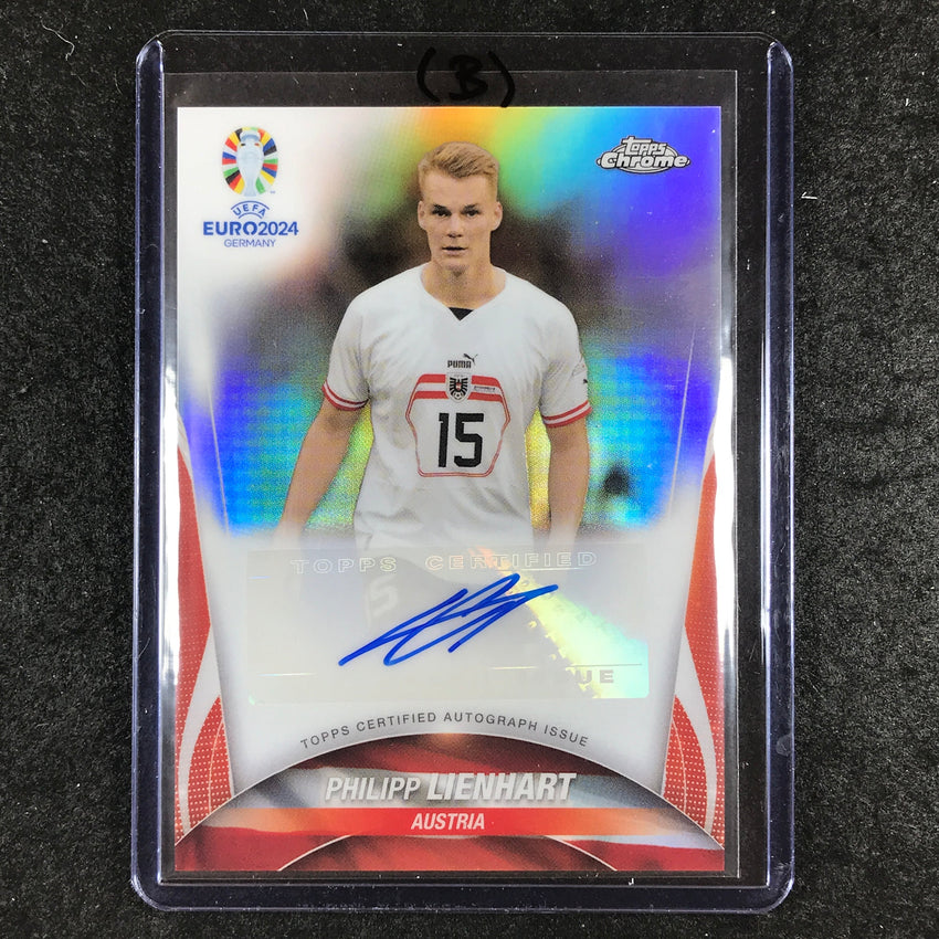 2023-24 Topps Chrome UEFA Euro PHILIPP LIENHART Chrome Autograph #PL (B)