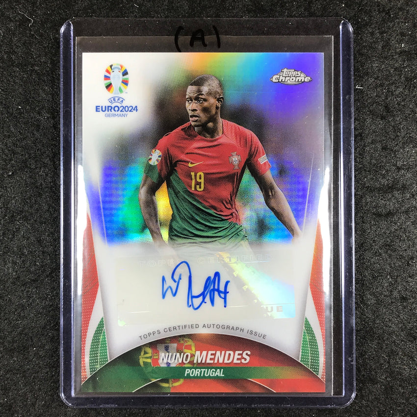 2023-24 Topps Chrome UEFA Euro NUNO MENDES Chrome Autograph #NM (A)