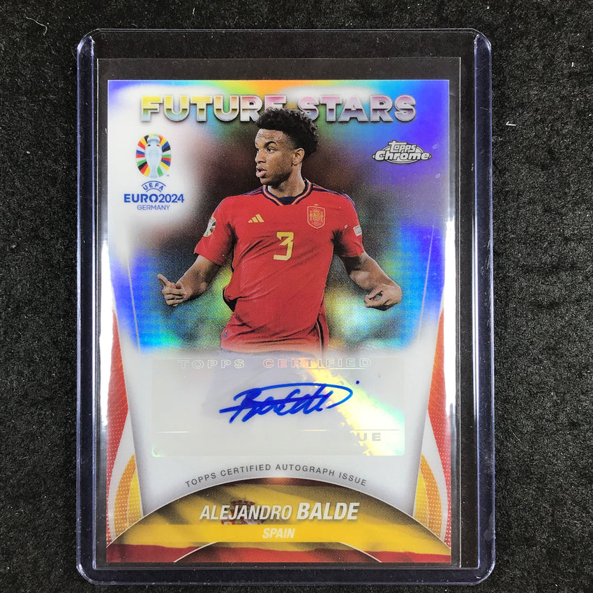 2023-24 Topps Chrome UEFA Euro ALEJANDRO BALDE Future Stars Autograph #AB