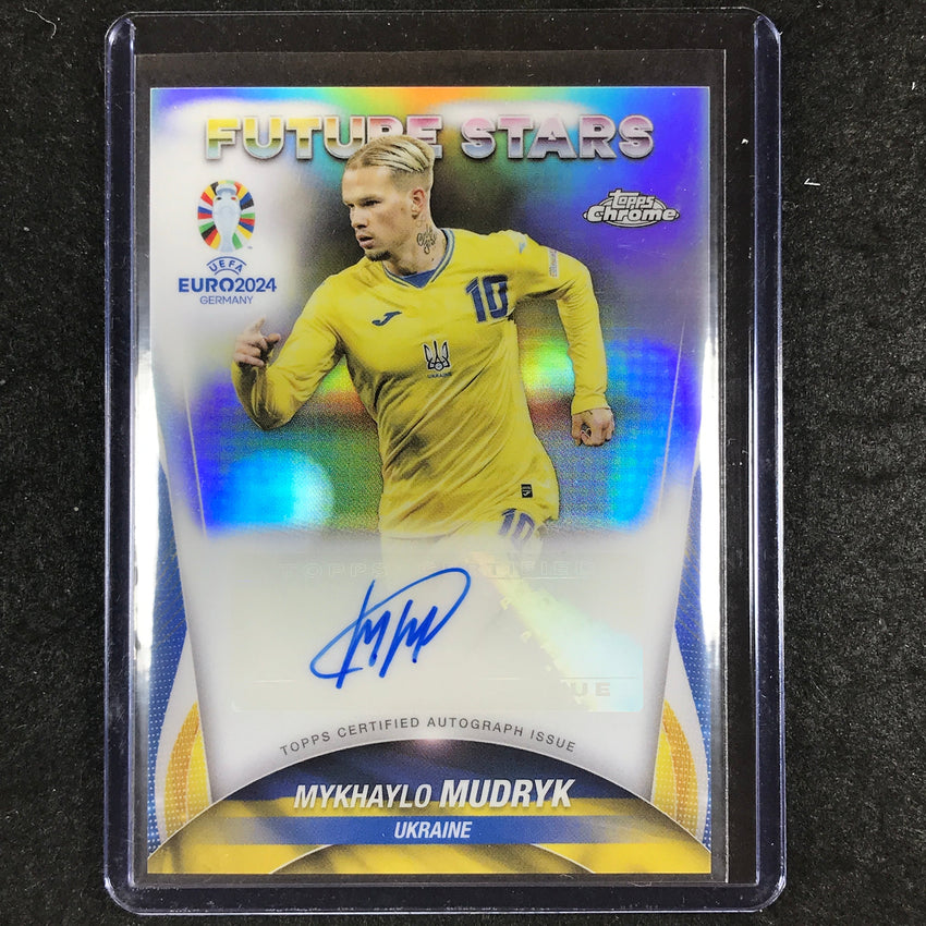 2023-24 Topps Chrome UEFA Euro MYKHAYLO MUDRYK Future Stars Autograph #MM