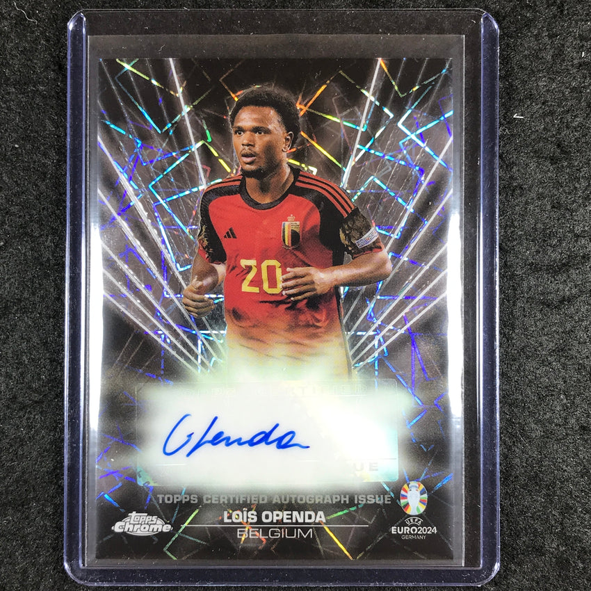 2023-24 Topps Chrome UEFA Euro LOIS OPENDA Black Lazer Autograph #LO