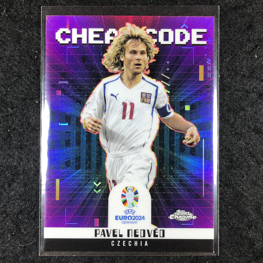 2023-24 Topps Chrome UEFA Euro PAVEL NEDVED Cheat Code Base #10