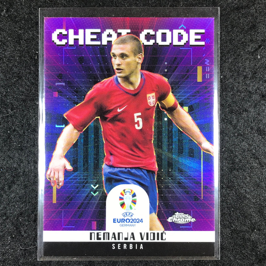 2023-24 Topps Chrome UEFA Euro NEMANJA VIDIC Cheat Code Base #12