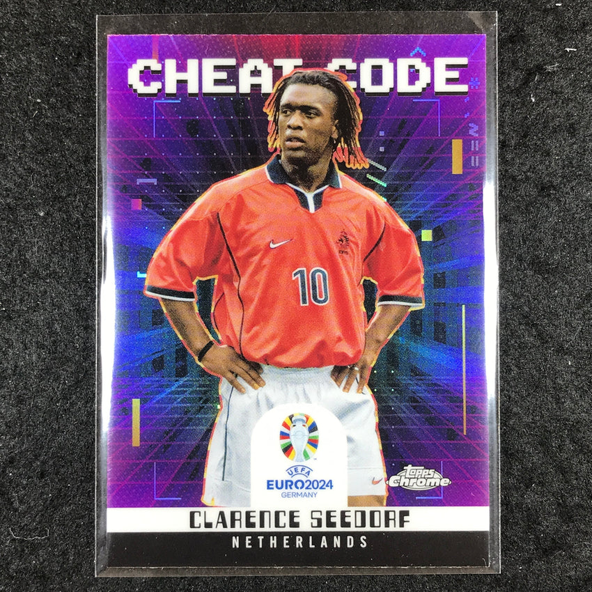 2023-24 Topps Chrome UEFA Euro CLARENCE SEEDORF Cheat Code Base #13