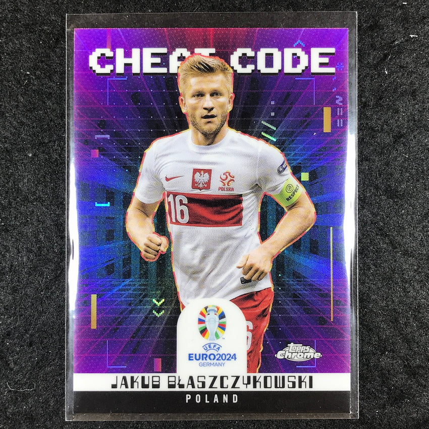 2023-24 Topps Chrome UEFA Euro JAKUB BLASZCZYKOWSKI Cheat Code Base #14