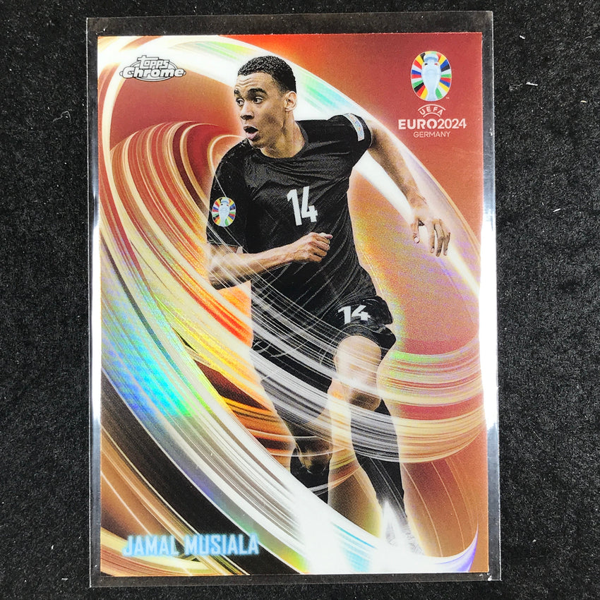 2023-24 Topps Chrome UEFA Euro JAMAL MUSIALA Neon Nations Base #4