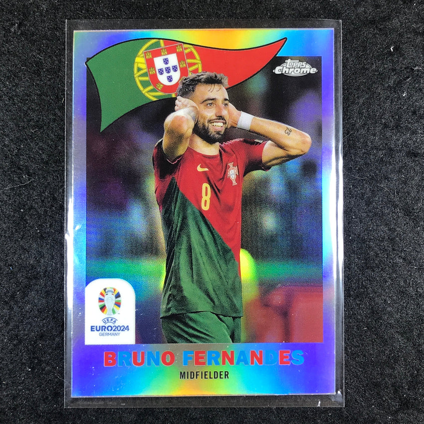 2023-24 Topps Chrome UEFA Euro BRUNO FERNANDES 1960 Topps Chrome Base #3