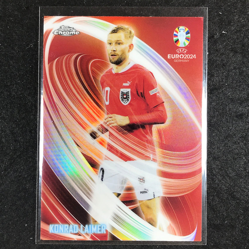 2023-24 Topps Chrome UEFA Euro KONRAD LAIMER Neon Nations Base #7