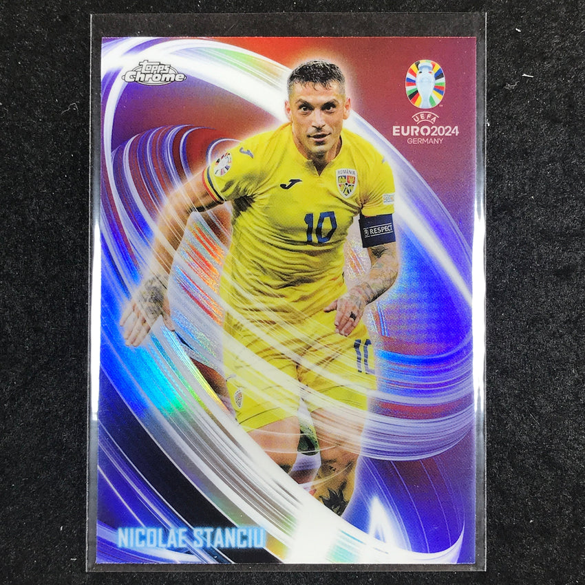2023-24 Topps Chrome UEFA Euro NICOLAE STANCIU Neon Nations Base #10
