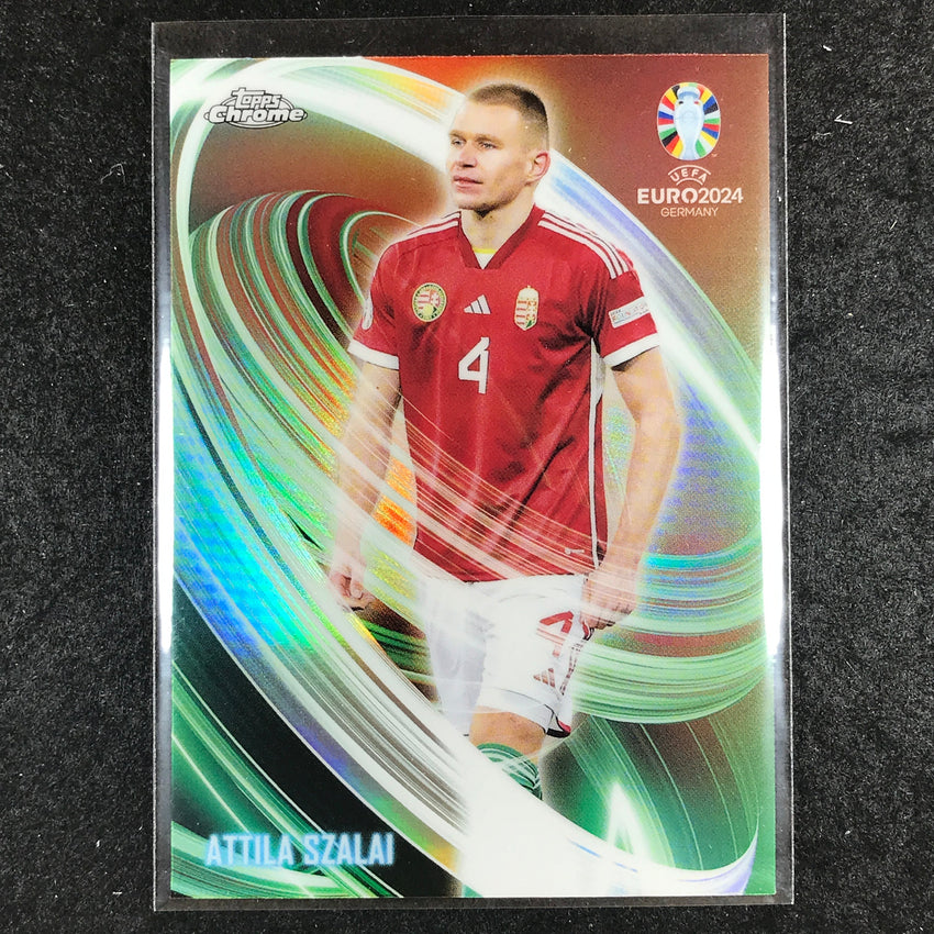 2023-24 Topps Chrome UEFA Euro ATTILA SZALAI Neon Nations Base #13