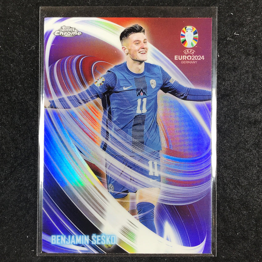2023-24 Topps Chrome UEFA Euro BENJAMIN SESKO Neon Nations Base #19