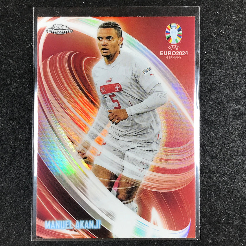 2023-24 Topps Chrome UEFA Euro MANUEL AKANJI Neon Nations Base #20