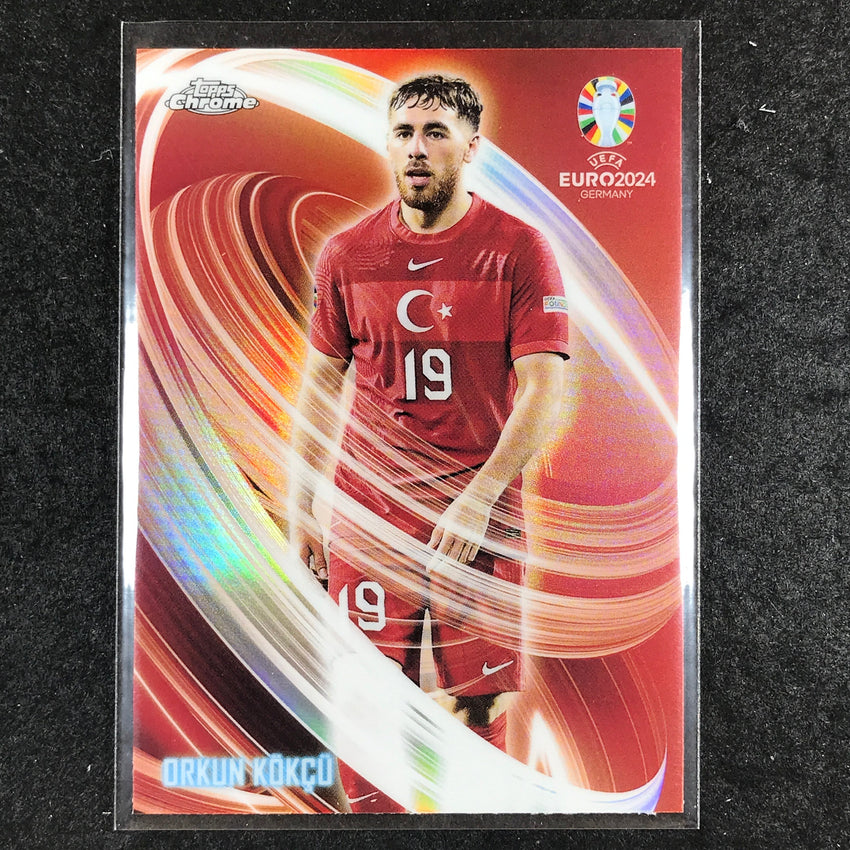 2023-24 Topps Chrome UEFA Euro ORKUN KOKCU Neon Nations Base #21
