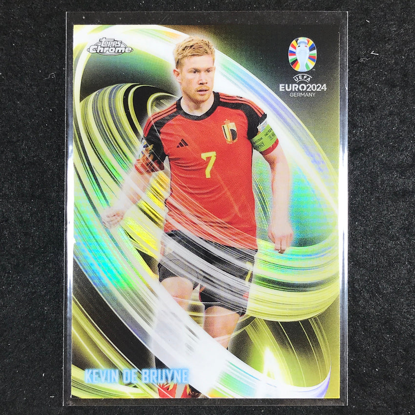 2023-24 Topps Chrome UEFA Euro KEVIN DE BRUYNE Neon Nations Base #23