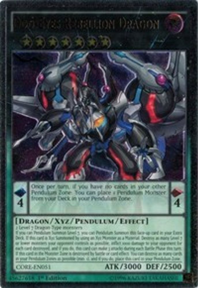 Odd-Eyes Rebellion Dragon (UTR) - (CORE-EN051) - Ultimate Rare  Unlimited