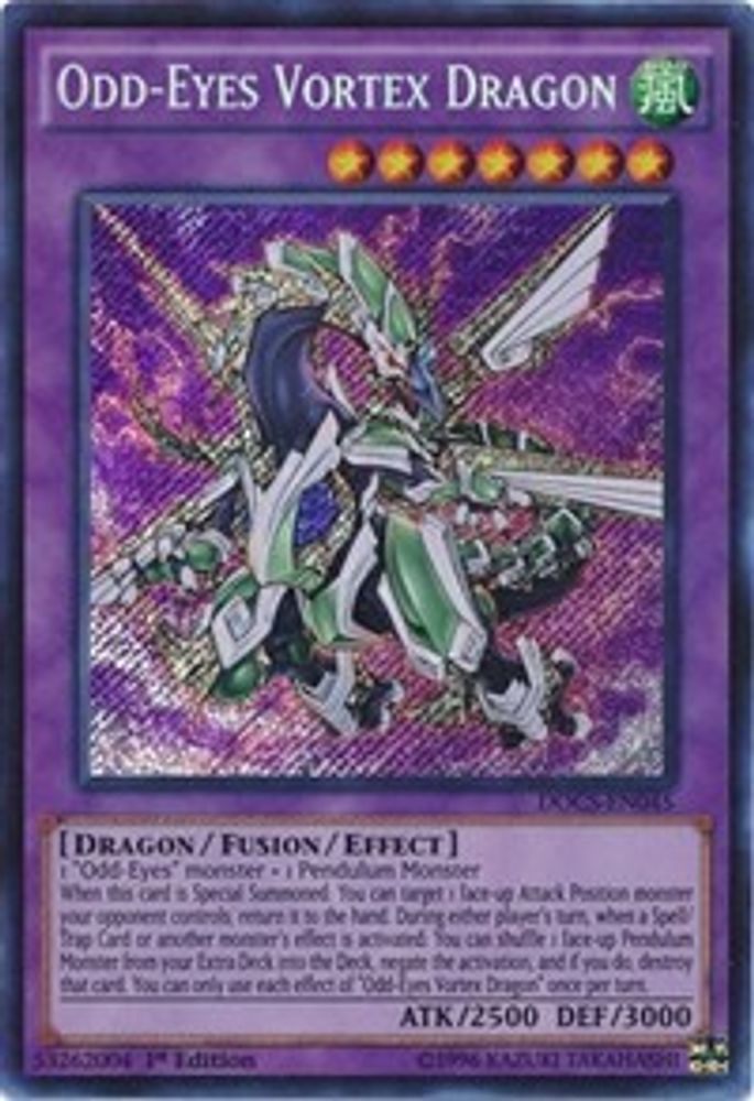 Odd-Eyes Vortex Dragon - (DOCS-EN045) - Secret Rare  1st Edition