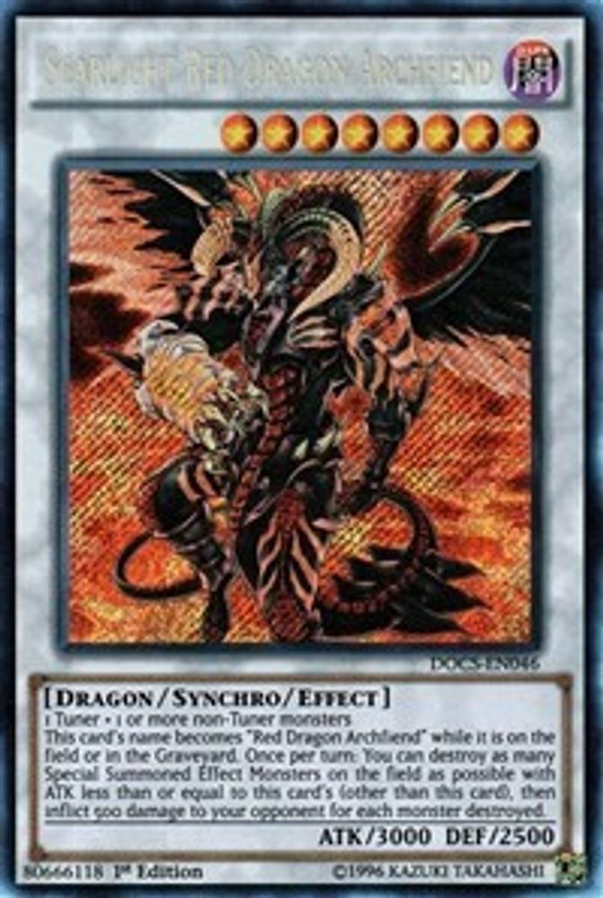 Scarlight Red Dragon Archfiend - (DOCS-EN046) - Secret Rare  1st Edition