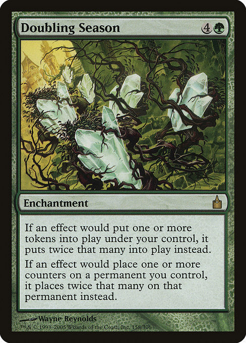 Doubling Season - 158/306 - Rare Ravnica: City of Guilds
