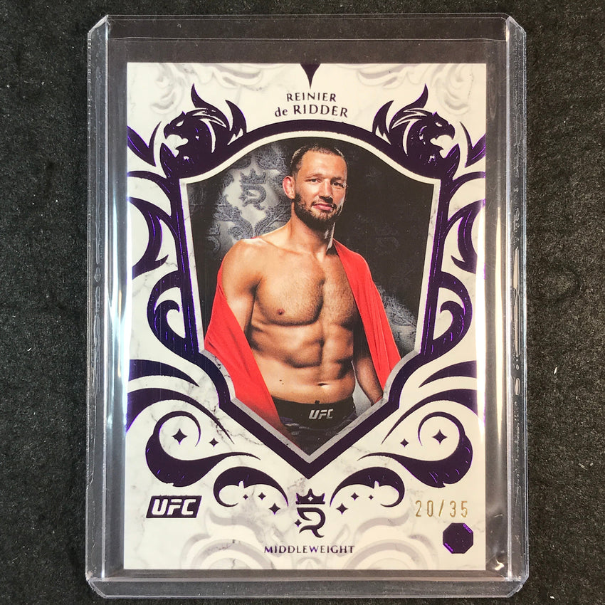 2025 Topps Royalty UFC REINIER DE RIDDER Rookie Base Purple 20/35 #84