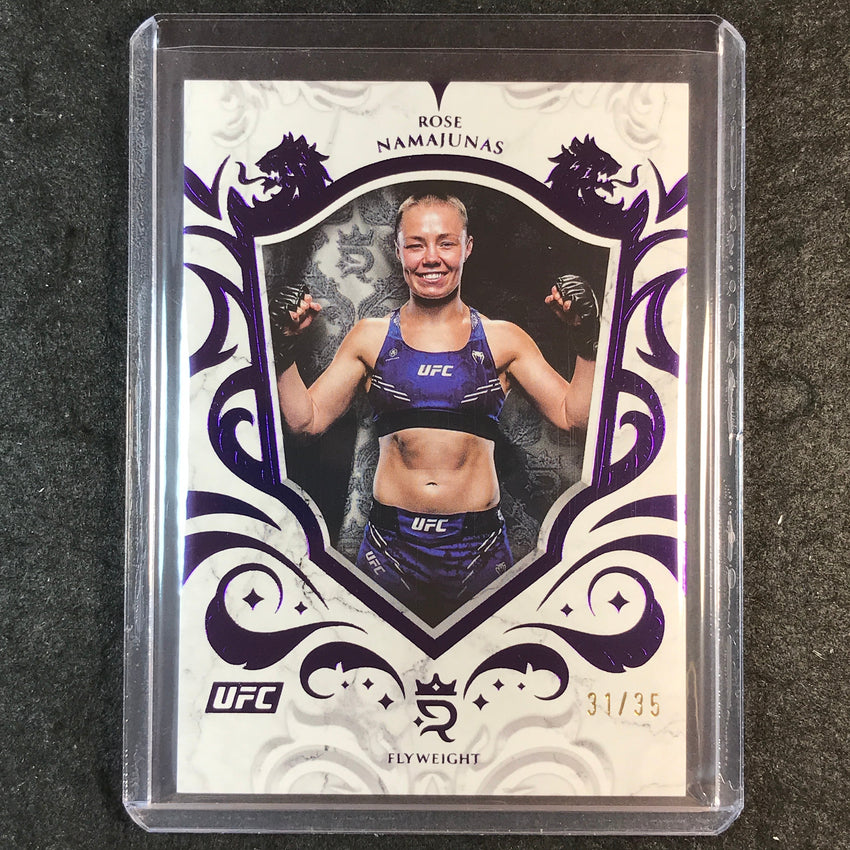 2025 Topps Royalty UFC ROSE NAMAJUNAS Base Purple 31/35 #95