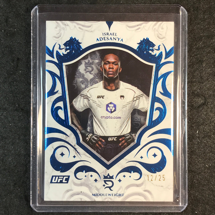2025 Topps Royalty UFC ISRAEL ADESANYA Base Blue 12/25 #7