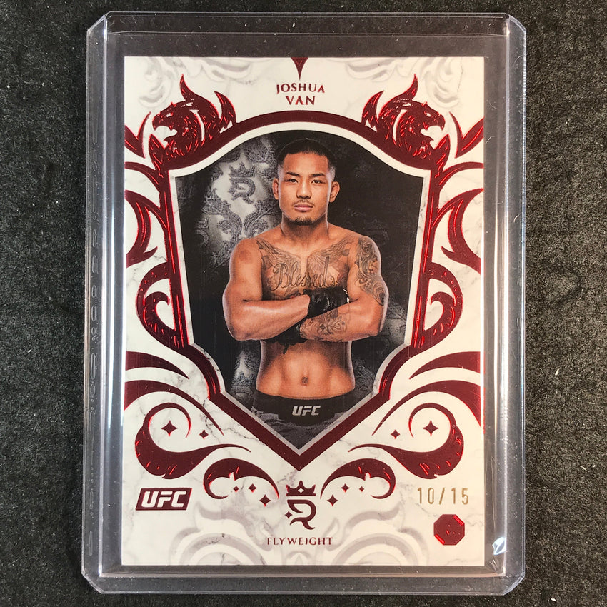 2025 Topps Royalty UFC JOSHUA VAN Rookie Base Red 10/15 #75